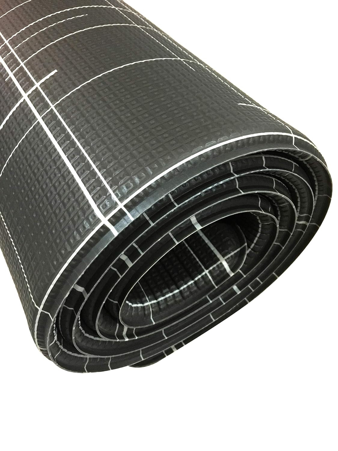 | Premium Stylish Foam Floor Mat, Baby Play Mat | Cushy-Soft & Thick, Easy-To-Clean, Hypoallergenic, Non-Toxic, Pet-Friendly | One Piece - Large Black Linen