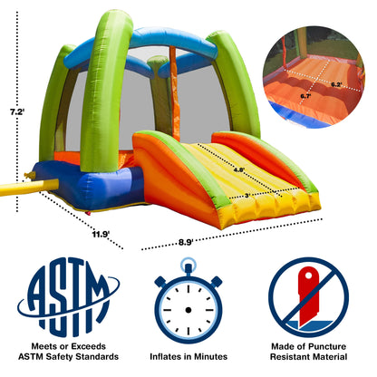 My First Jump 'N Play, 12 Feet Inflatable Bounce House with Lifetime Warranty on Heavy Duty Blower