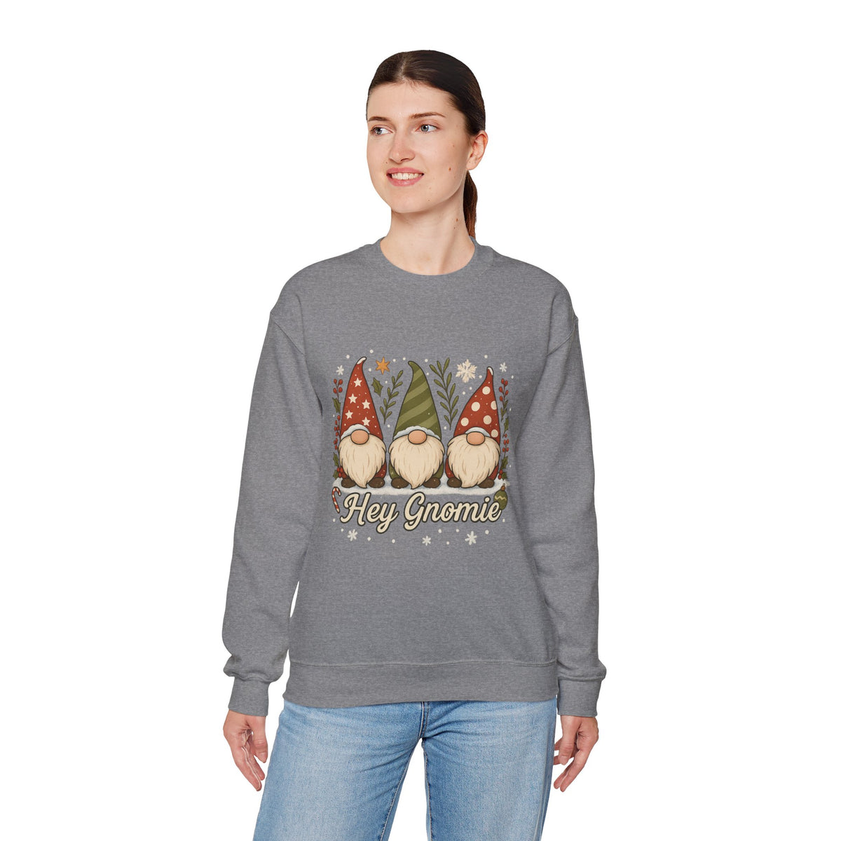 Three Christmas Gnomes sweatshirt | Holiday gnome crewneck