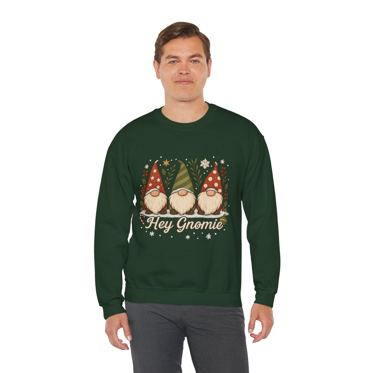 Three Christmas Gnomes sweatshirt | Holiday gnome crewneck