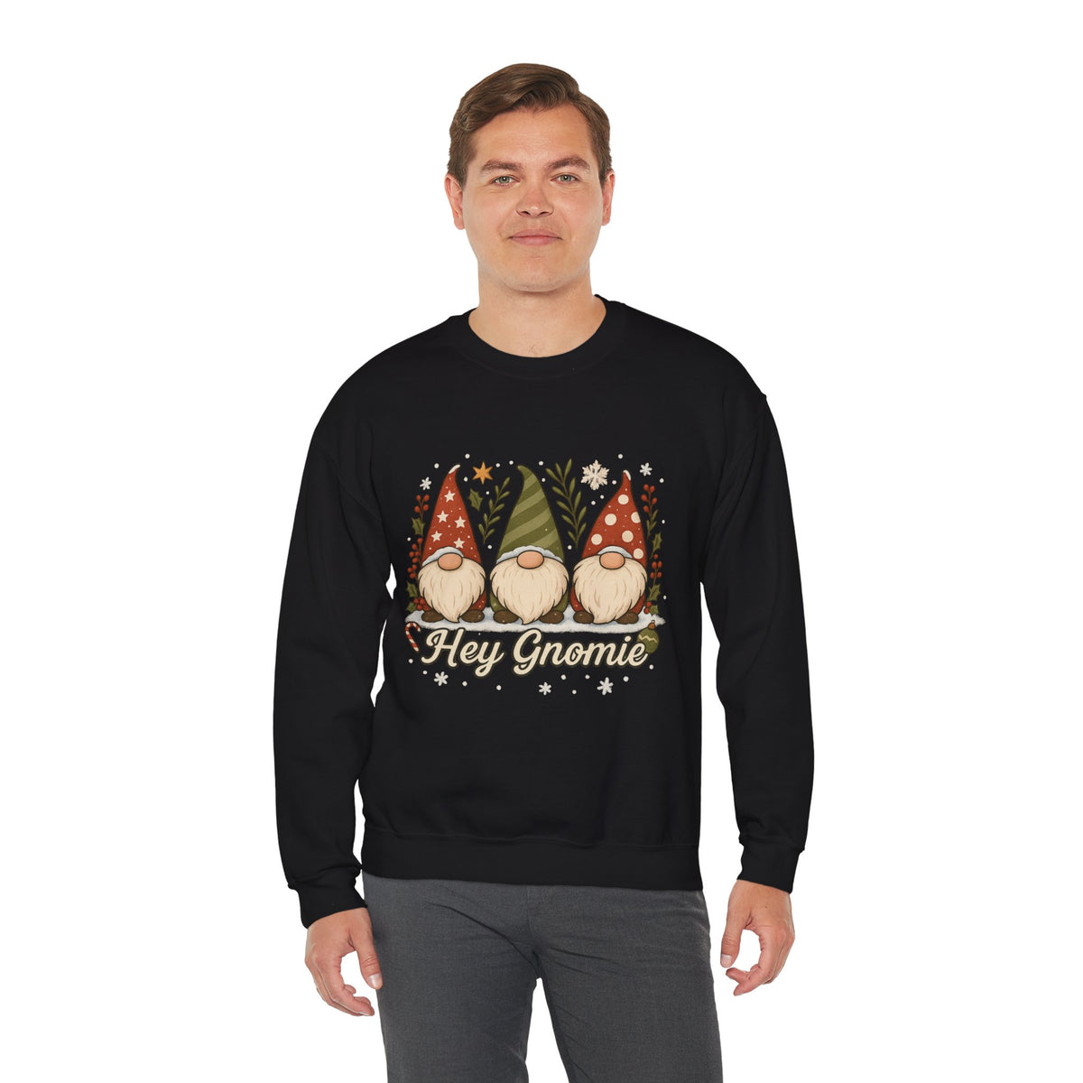 Three Christmas Gnomes sweatshirt | Holiday gnome crewneck