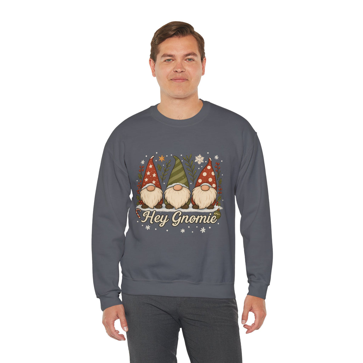 Three Christmas Gnomes sweatshirt | Holiday gnome crewneck