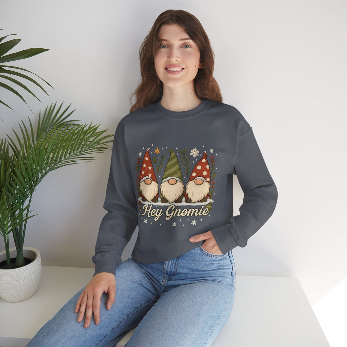 Three Christmas Gnomes sweatshirt | Holiday gnome crewneck