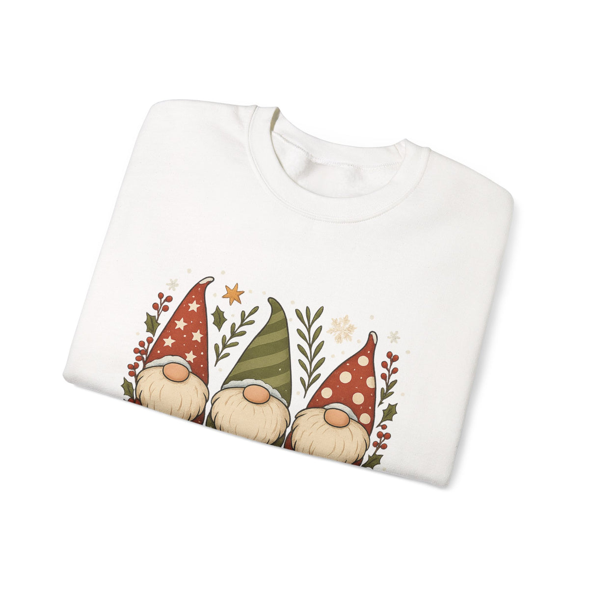 Three Christmas Gnomes sweatshirt | Holiday gnome crewneck