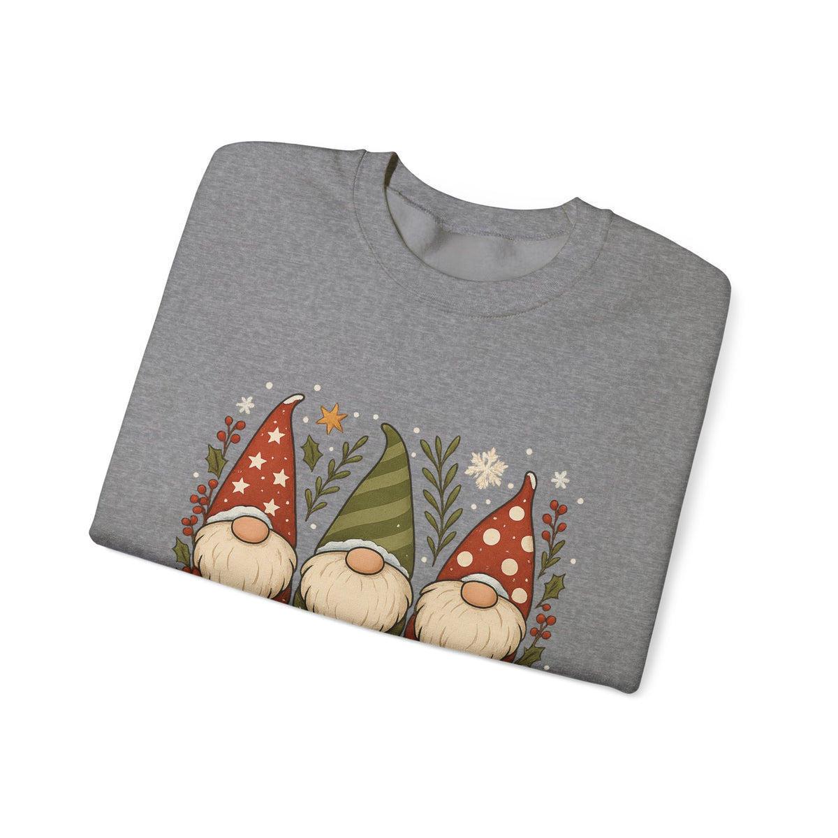 Three Christmas Gnomes sweatshirt | Holiday gnome crewneck
