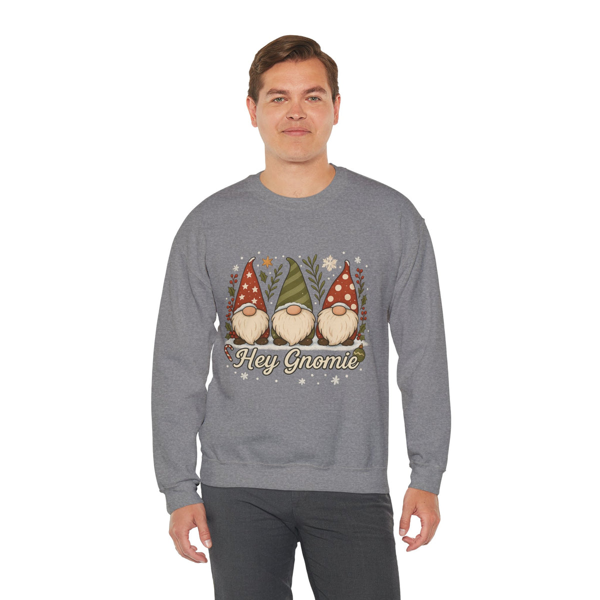 Three Christmas Gnomes sweatshirt | Holiday gnome crewneck
