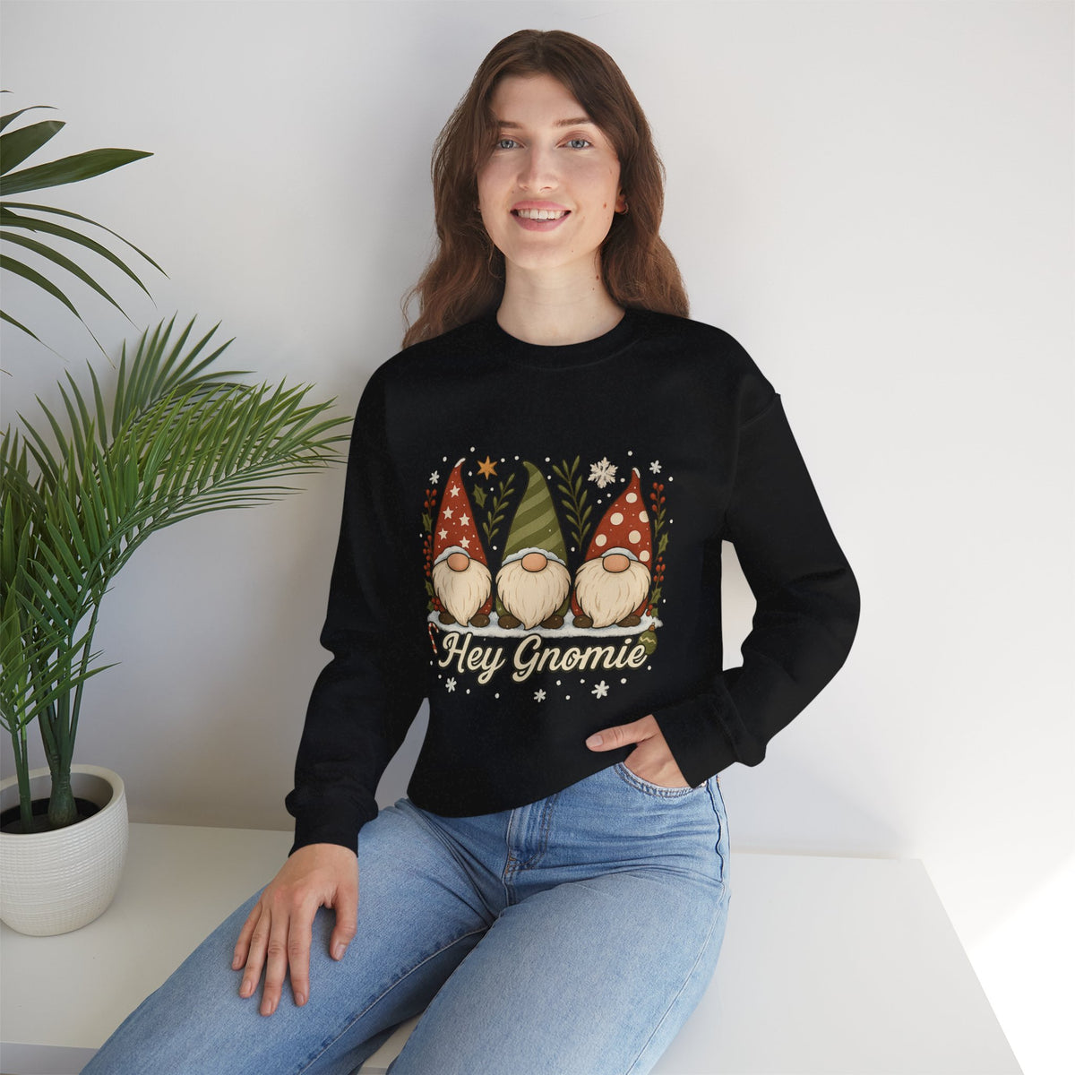 Three Christmas Gnomes sweatshirt | Holiday gnome crewneck