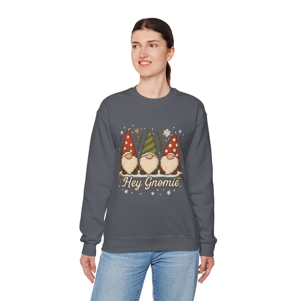 Three Christmas Gnomes sweatshirt | Holiday gnome crewneck