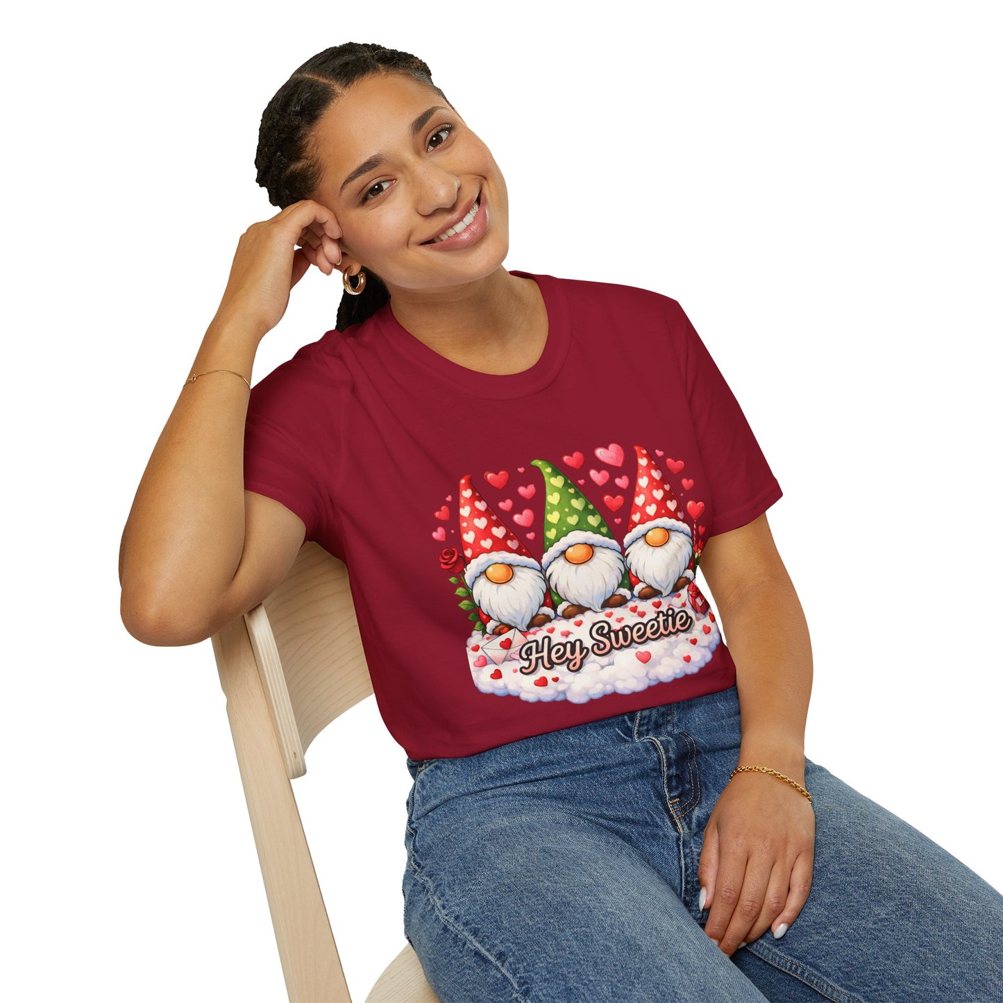 Hey Sweetie Gnome T-Shirt — Cute Valentine’s Day Gnomes Tee