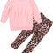 Toddler Girls Clothes Winter Warm Long Sleeve Tops+Long Pants Set