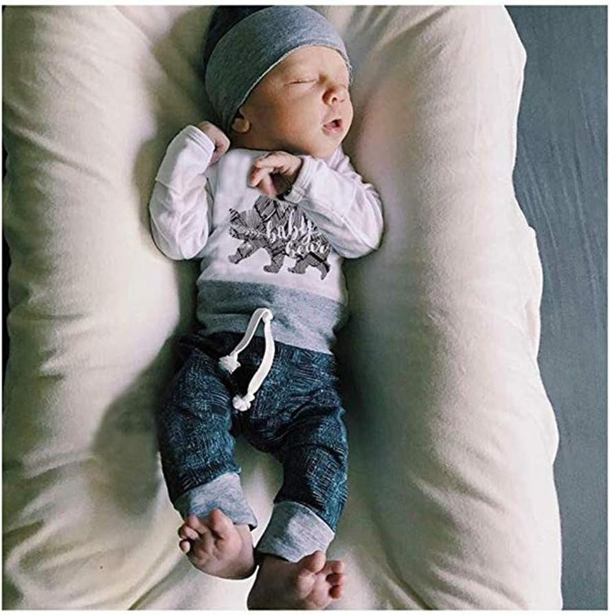 Newborn Infant Baby Boys Clothes Baby Boy Bodysuit Pants Outfit Set