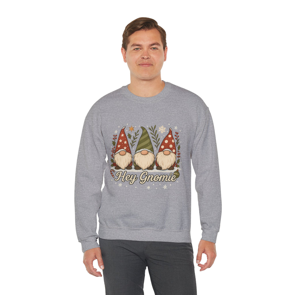 Three Christmas Gnomes sweatshirt | Holiday gnome crewneck