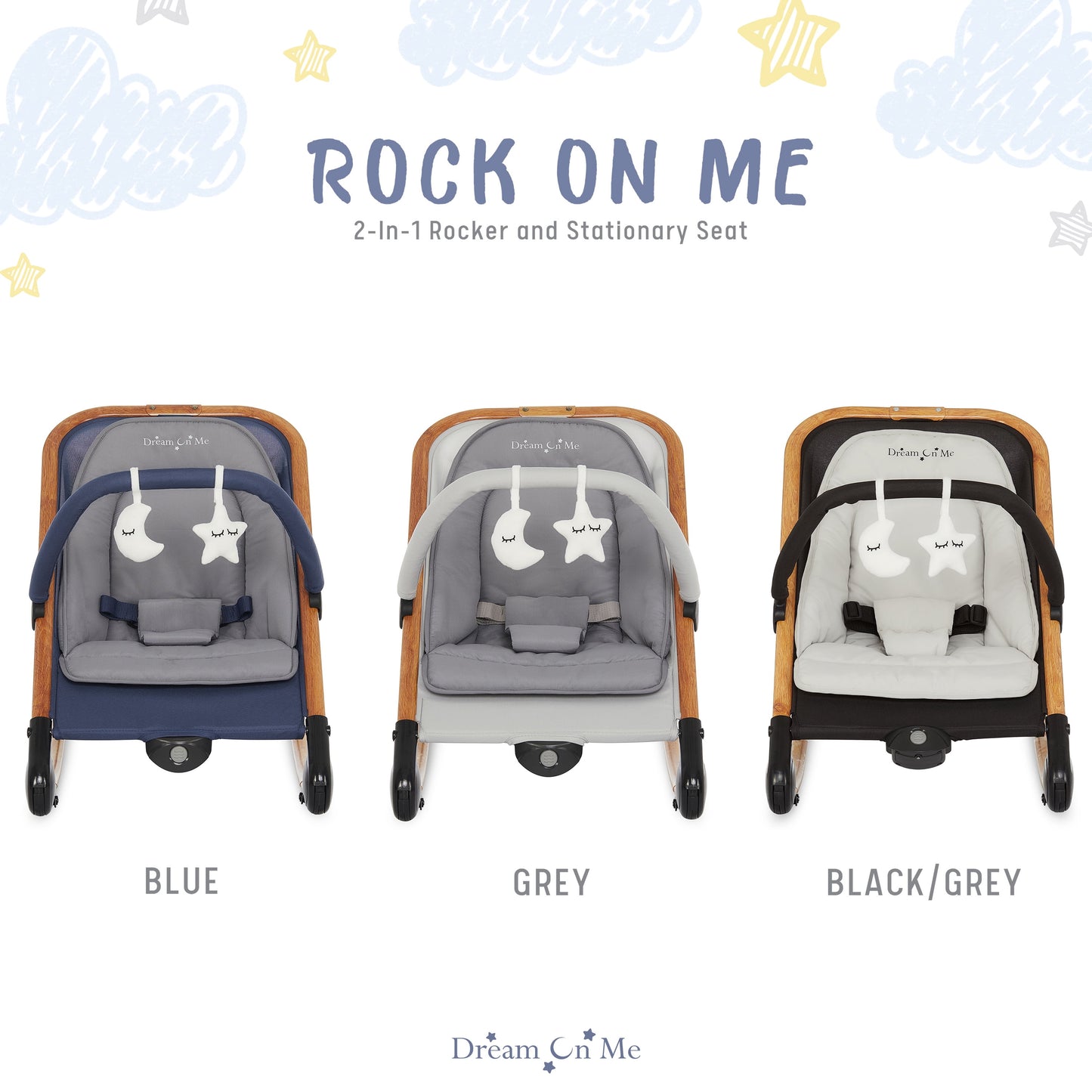 Rock with Me 2-In-1 Baby Rocker and Stationary Seat