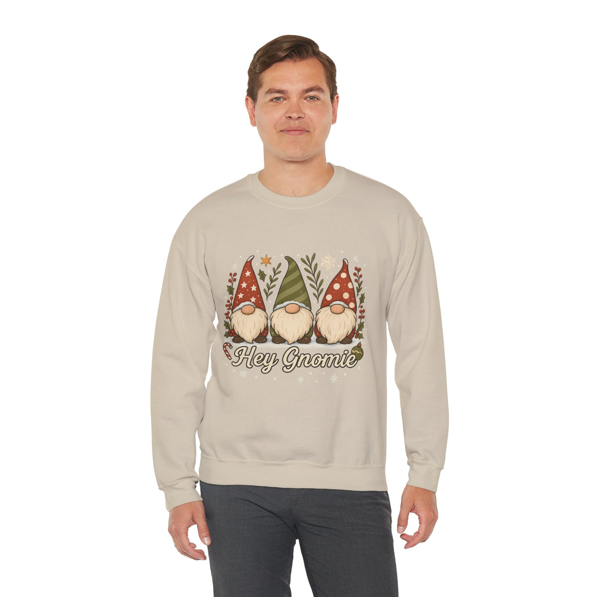 Three Christmas Gnomes sweatshirt | Holiday gnome crewneck