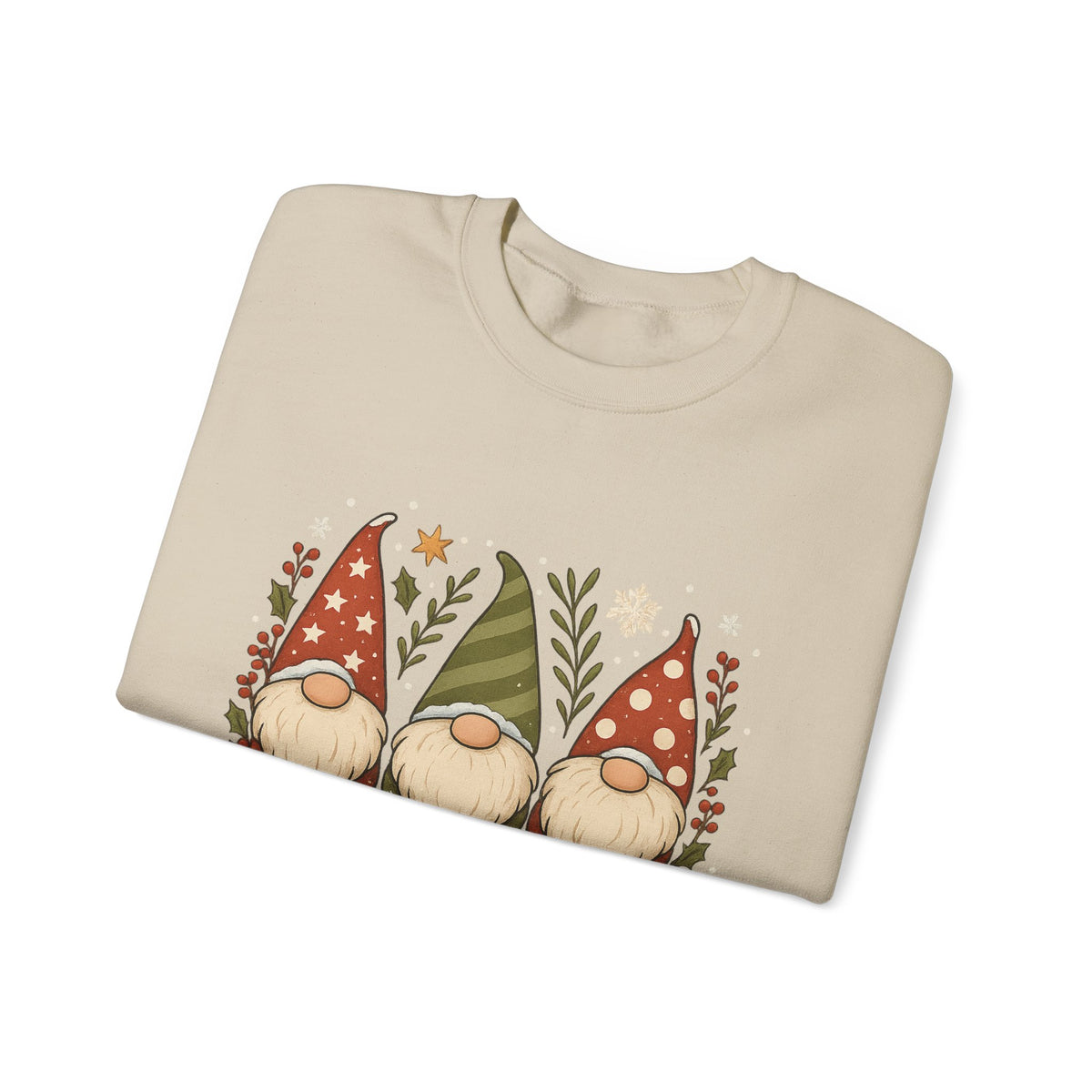 Three Christmas Gnomes sweatshirt | Holiday gnome crewneck