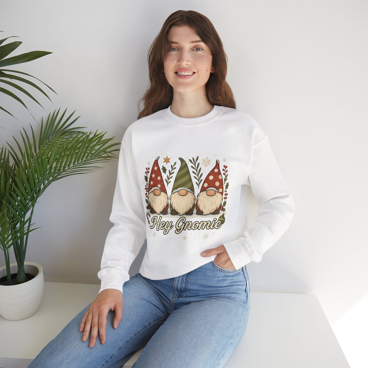 Three Christmas Gnomes sweatshirt | Holiday gnome crewneck