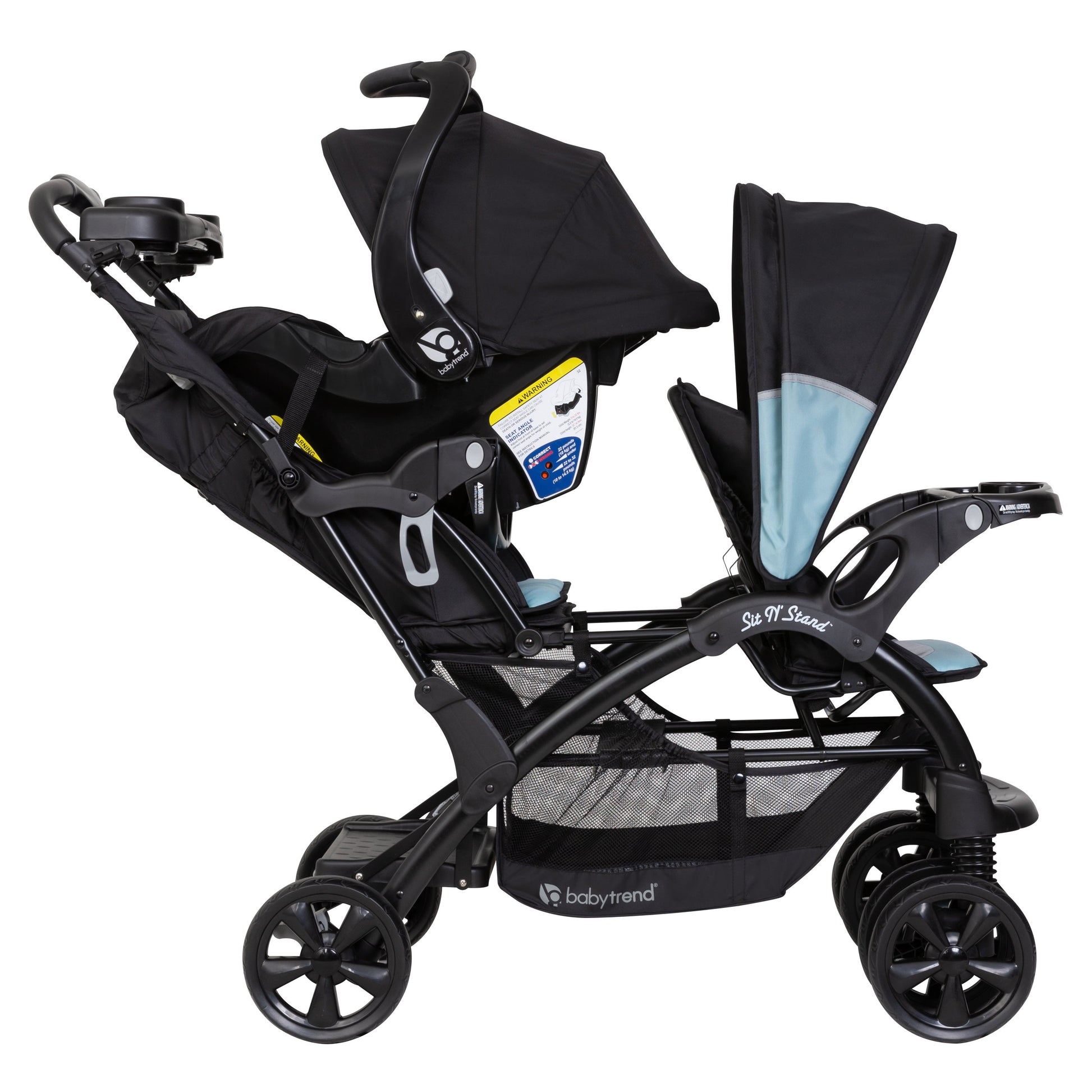 Sit N' Stand Strollers, Solid Print Desert Blue