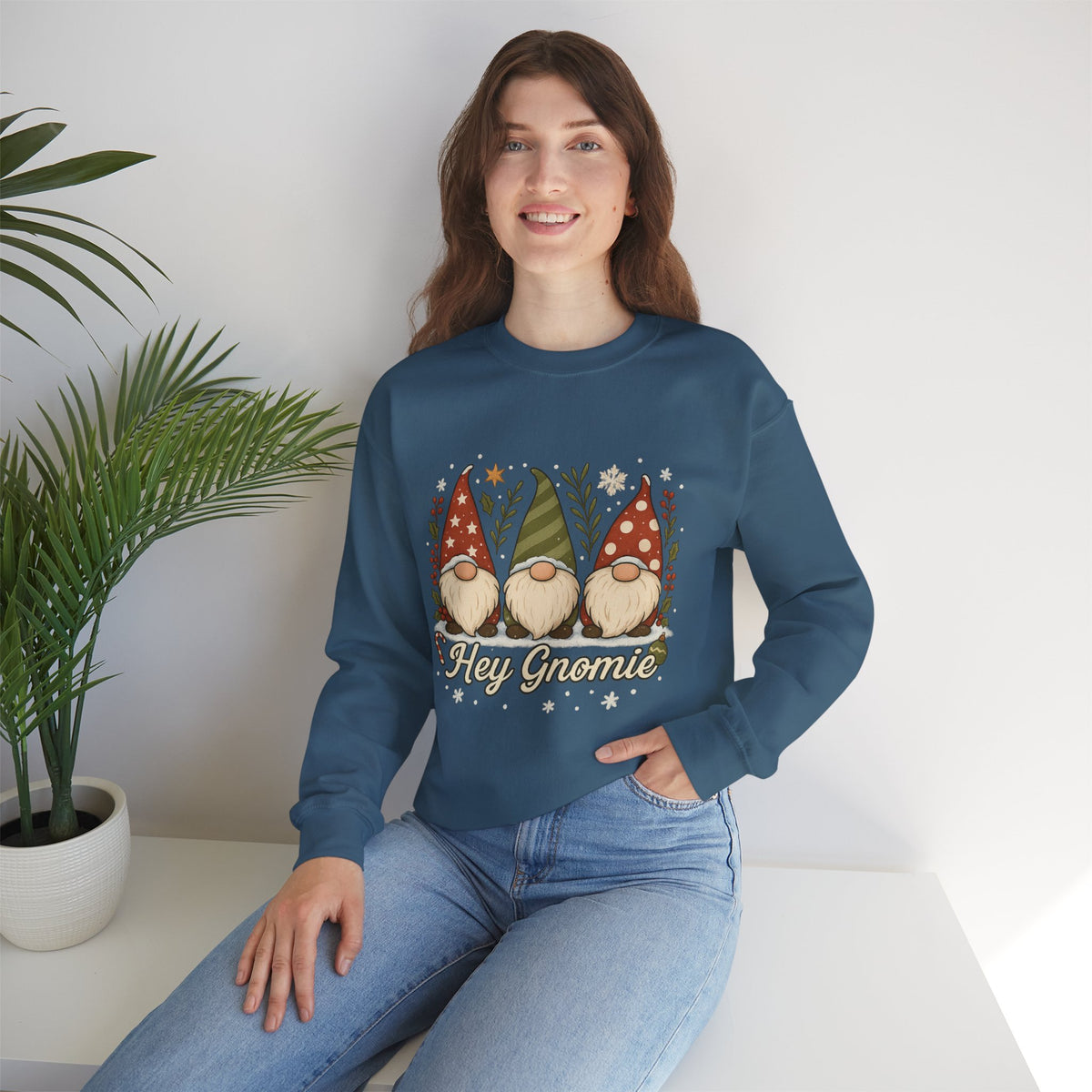 Three Christmas Gnomes sweatshirt | Holiday gnome crewneck