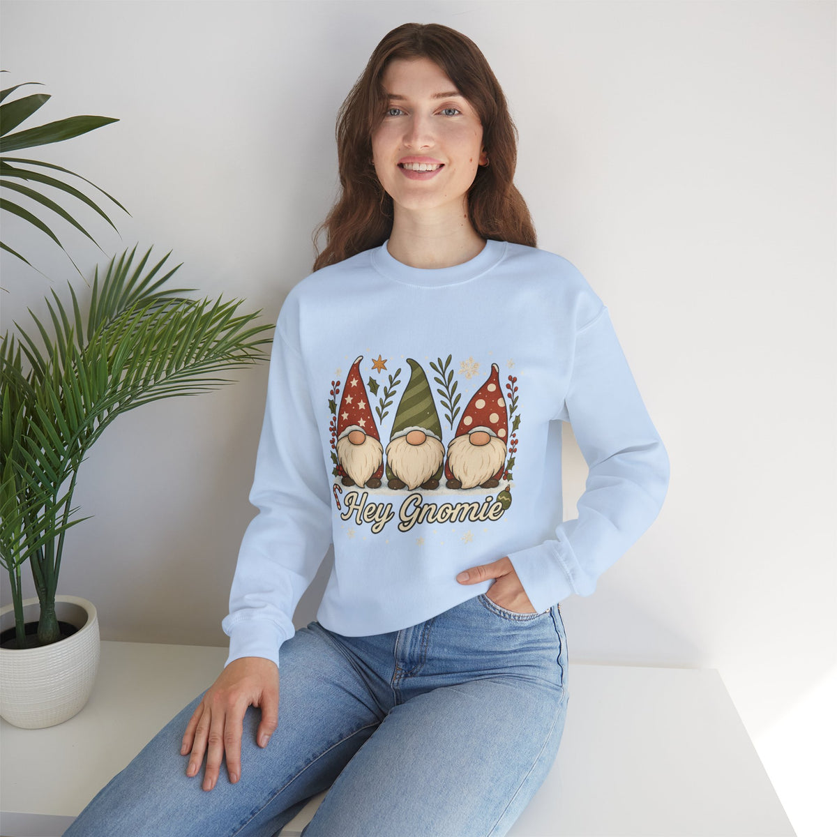 Three Christmas Gnomes sweatshirt | Holiday gnome crewneck