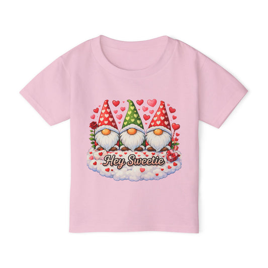 Hey Sweetie Gnome Toddler T-Shirt — Cute Valentine’s Kids Tee