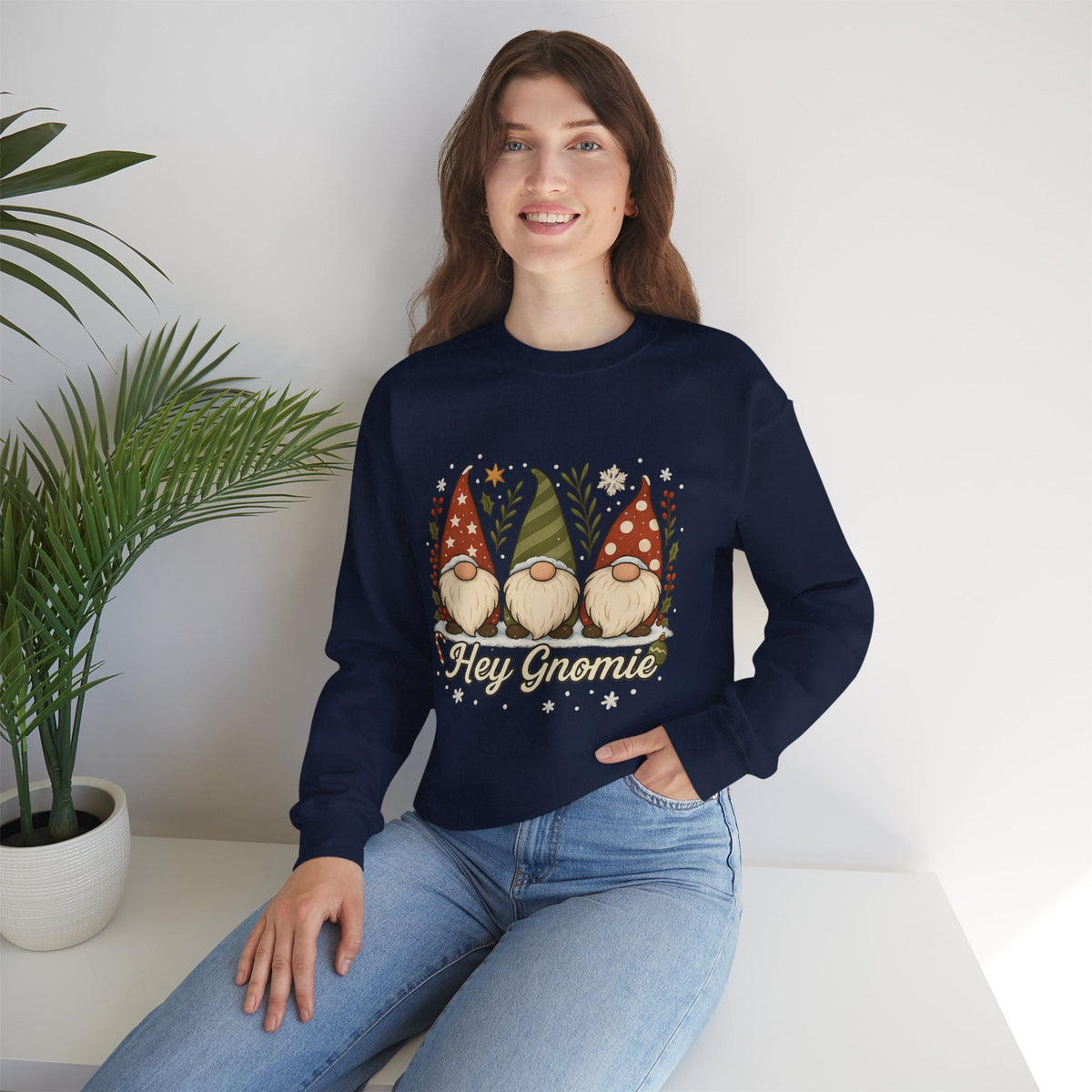 Three Christmas Gnomes sweatshirt | Holiday gnome crewneck