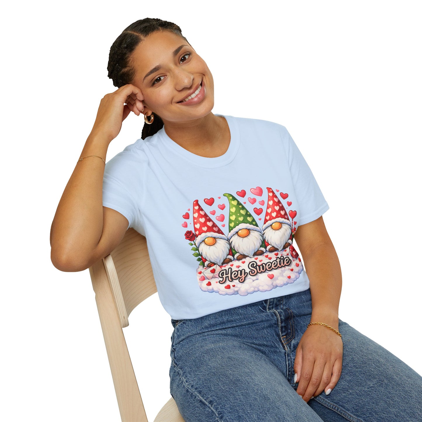 Hey Sweetie Gnome T-Shirt — Cute Valentine’s Day Gnomes Tee