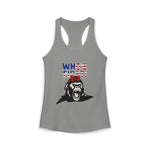 Women's "Who's First" Athletic Racerback Tank Top