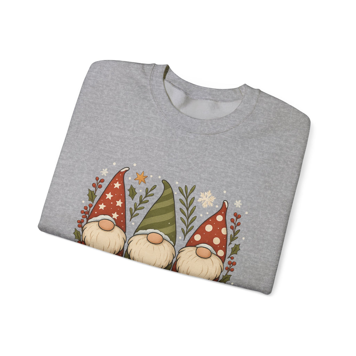 Three Christmas Gnomes sweatshirt | Holiday gnome crewneck
