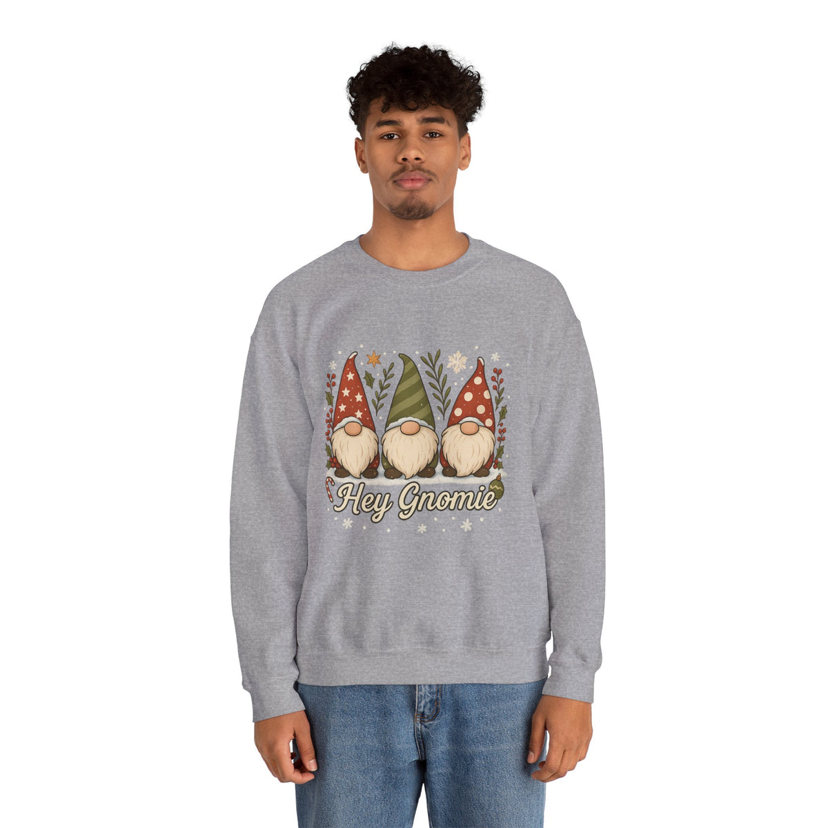 Three Christmas Gnomes sweatshirt | Holiday gnome crewneck