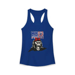 Women's "Who's First" Athletic Racerback Tank Top