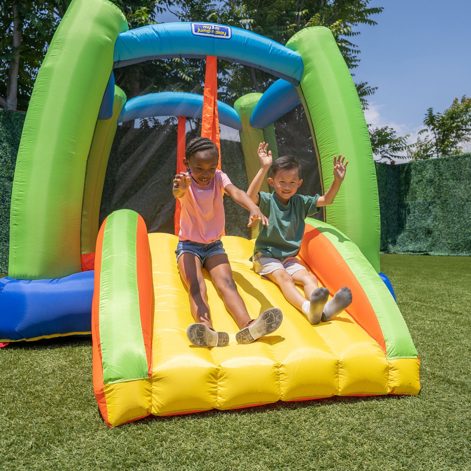 My First Jump 'N Play, 12 Feet Inflatable Bounce House with Lifetime Warranty on Heavy Duty Blower