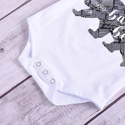 Newborn Infant Baby Boys Clothes Baby Boy Bodysuit Pants Outfit Set