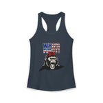 Women's "Who's First" Athletic Racerback Tank Top
